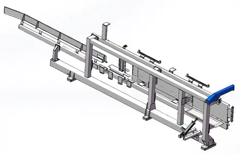 Fixed side folding rack set